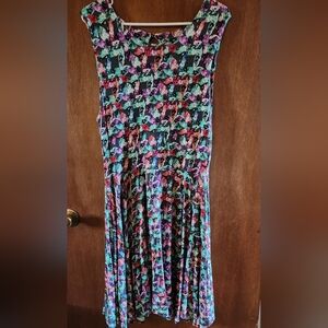 Flowy patterned dress